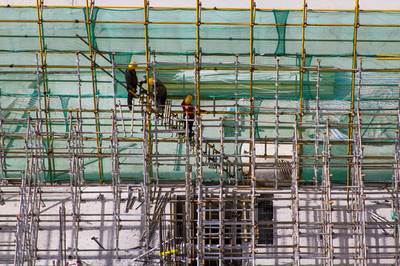 工程施工,建筑,腳手架